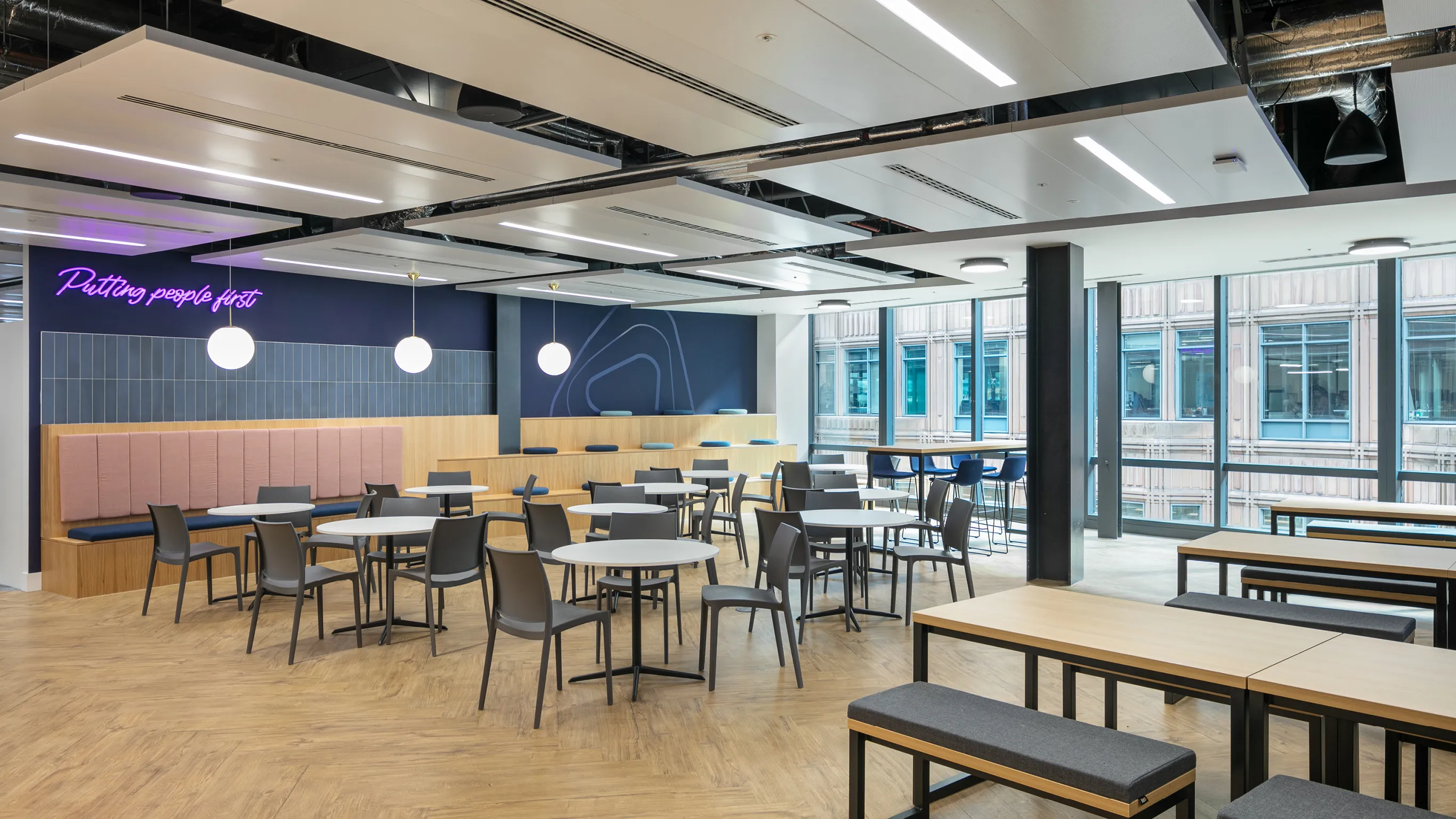 Building dining area
