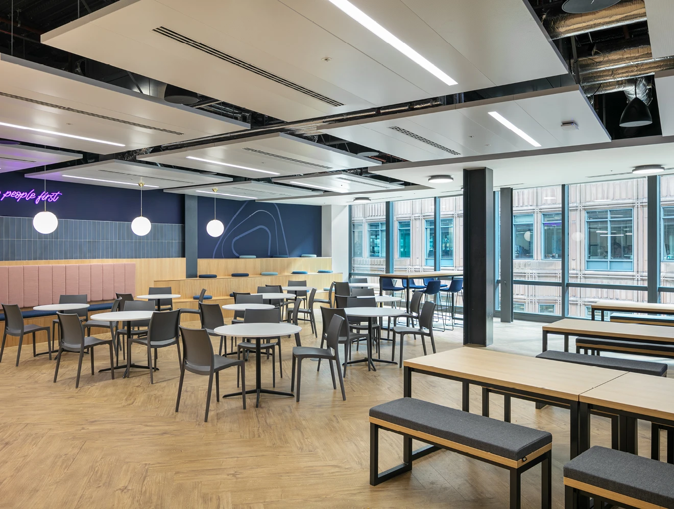 Building dining area